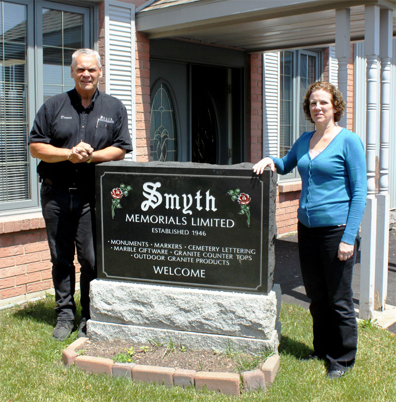 Dennis and Dawne from Smyth Memorials